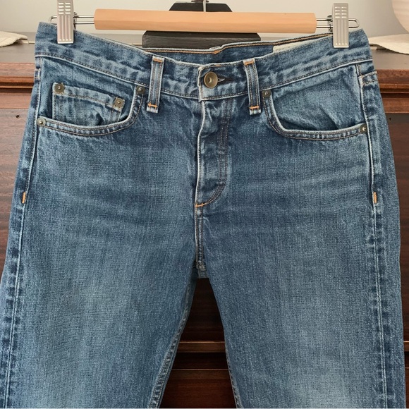 Rag & Bone "Marilyn" High-Rise Boyfriend Selvedge Jeans, Size 26 - Picture 6 of 14